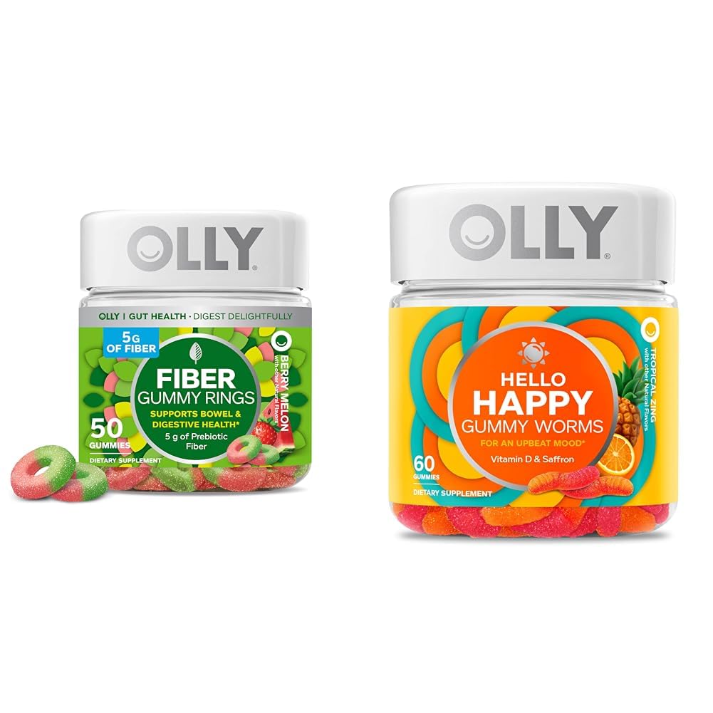 OLLY Fiber Gummy Rings, 60 Gummies