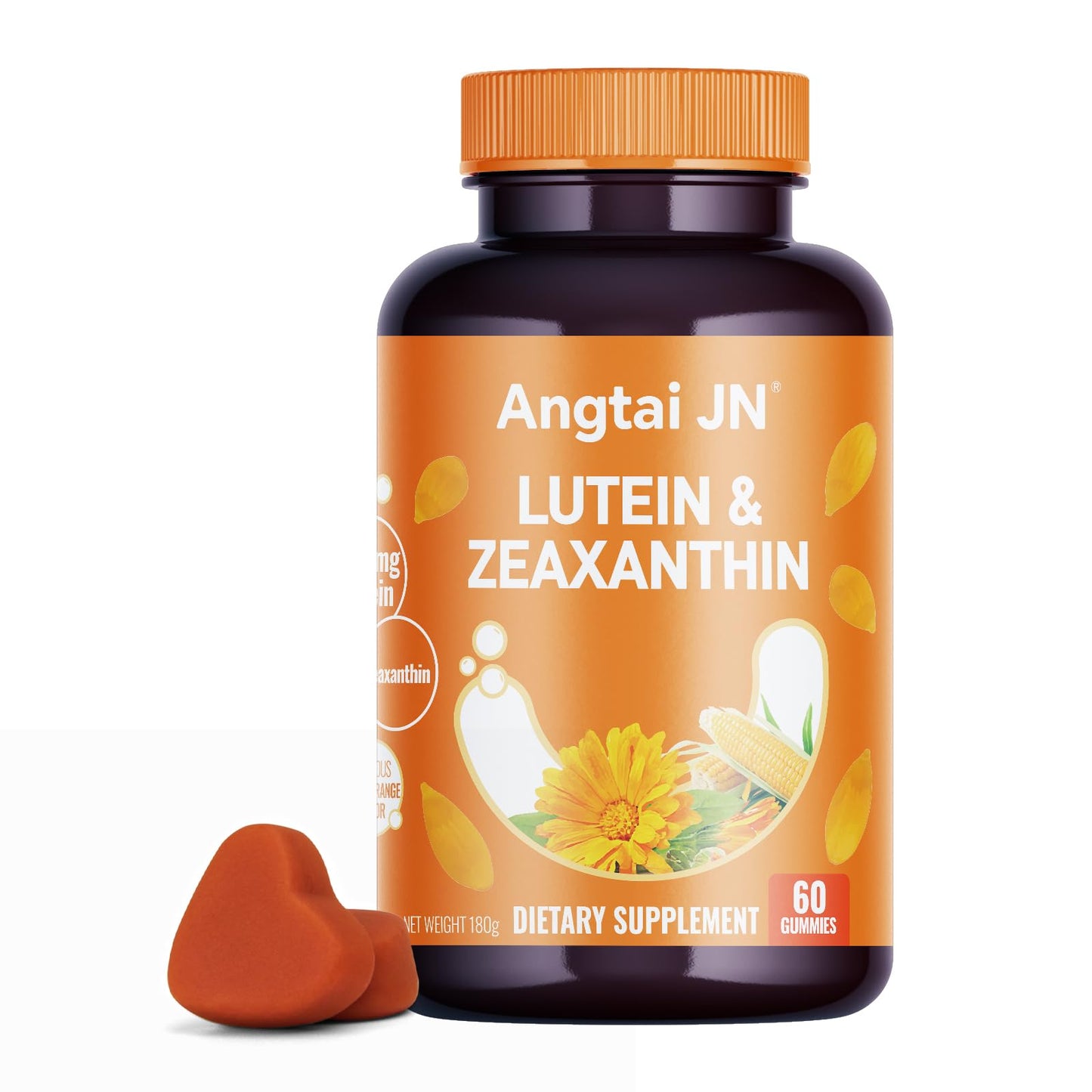 Angtai JN Lutein Gummies Eye Health Supplement with Zeaxanthin & Vitamin A 60 Count