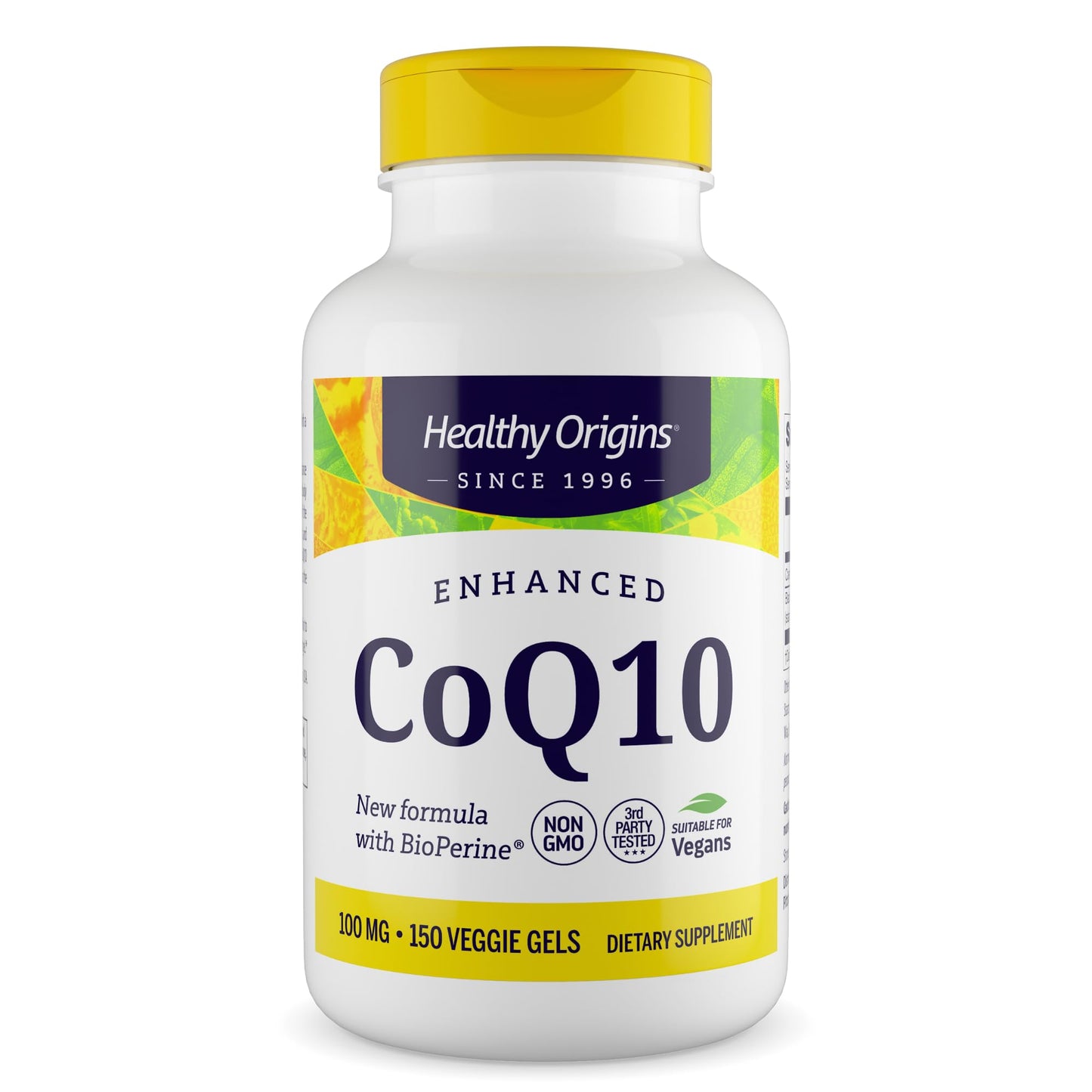 Healthy Origins CoQ10 100 mg + BioPerine Softgels, 150