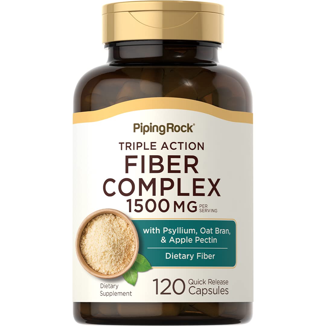 Piping Rock Fiber Complex Supplement 1500mg Capsule, 120 Capsules