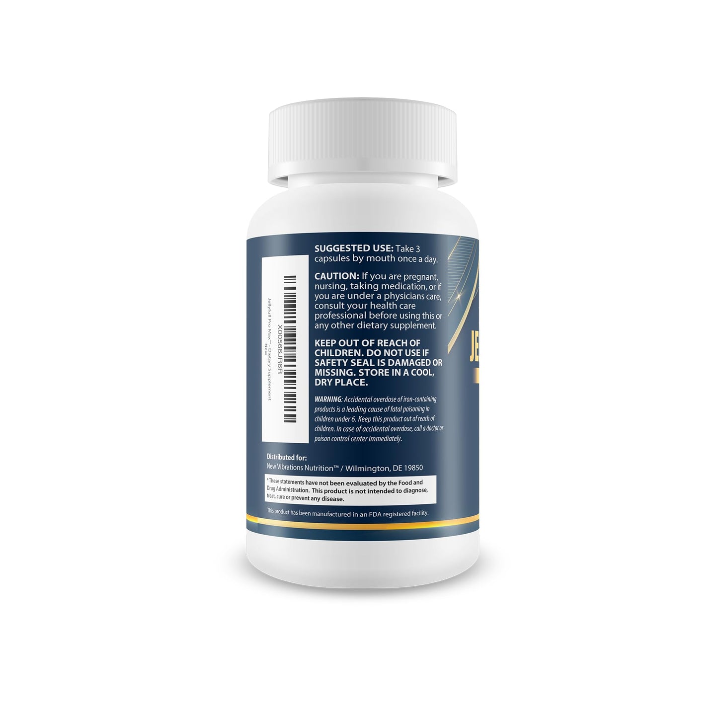 New Vibrations Nutrition Jellyfull Pro Max Capsule, 90 Count