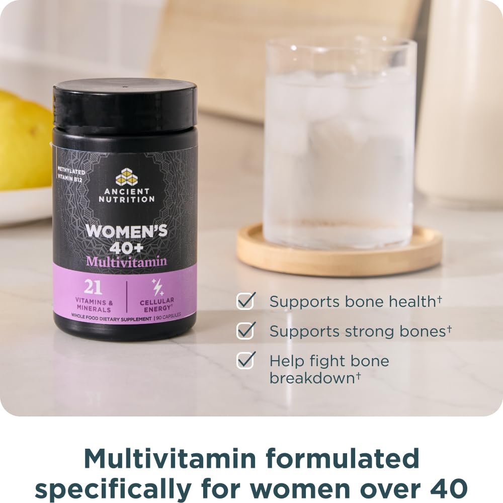 Ancient Nutrition Women's 40+ 3-Day Multivitamin Capsule, 90 Count