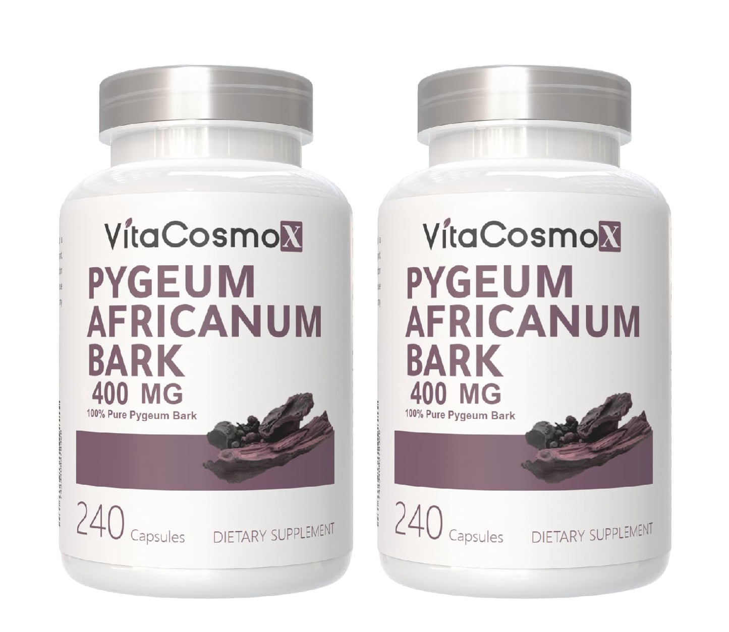 VitaCosmoX Pygeum Africanum Supplement, Capsules, 240 Count