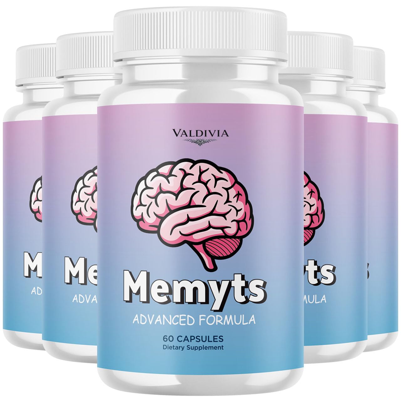 Valdivia Memyts Natural Daily Supplement with B Vitamins and Herbal Extracts 300 Capsules