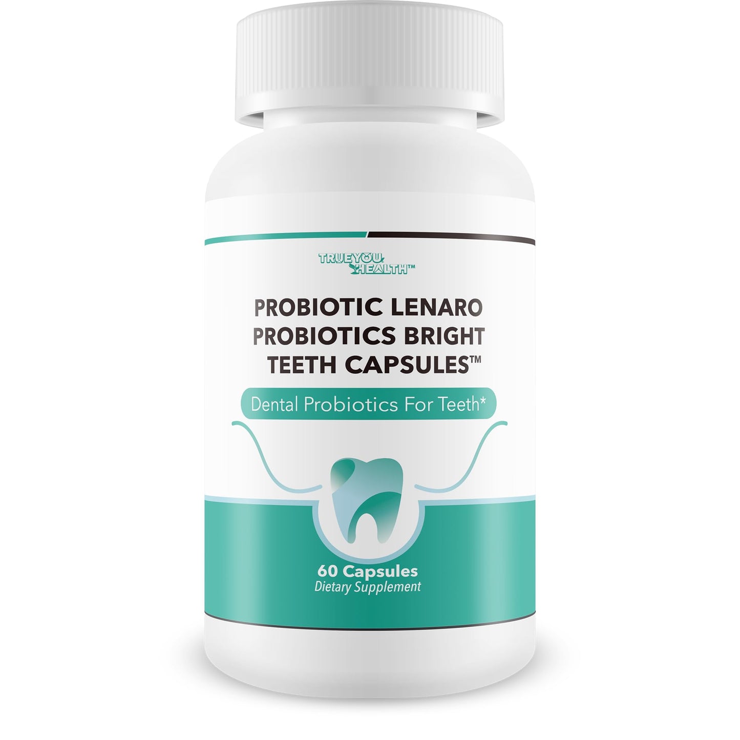 True You Health Probiotics Bright Teeth Capsules, 60 Count