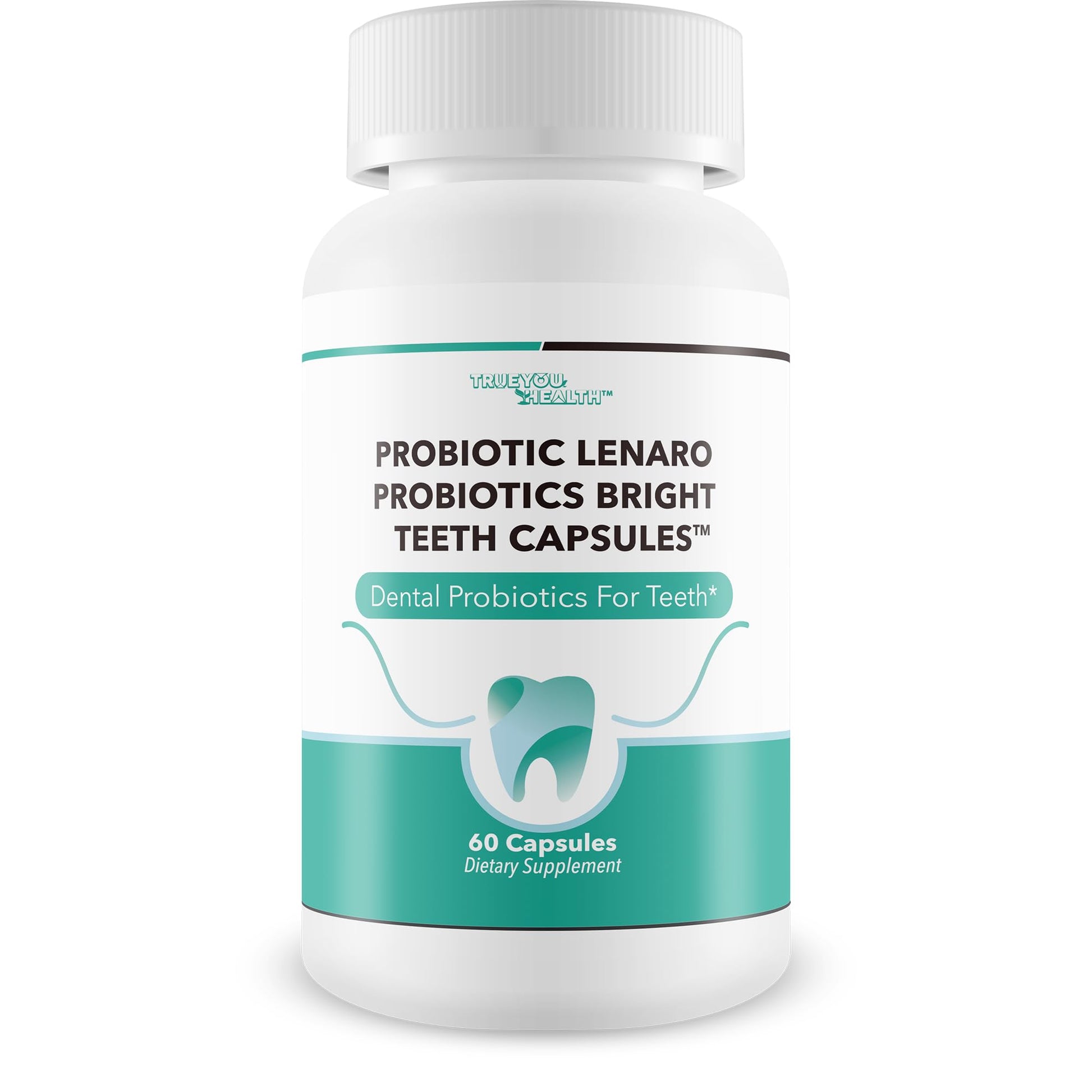 True You Health Probiotics Bright Teeth Capsules, 60 Count