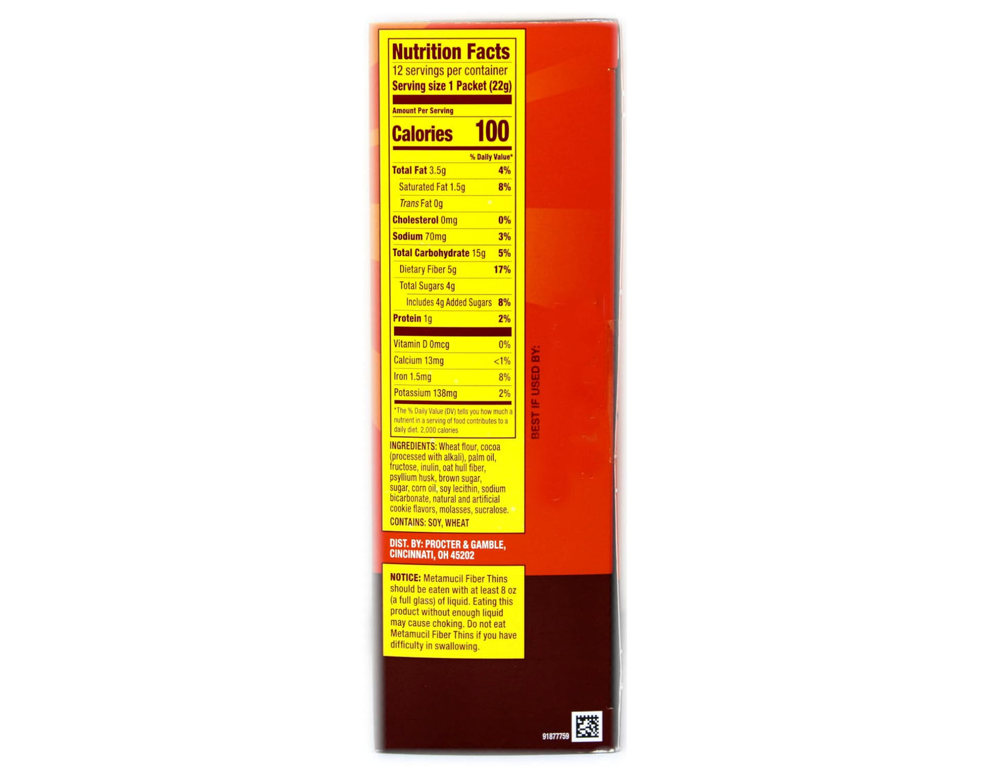 Metamucil Fiber Thins Caplets 9.3