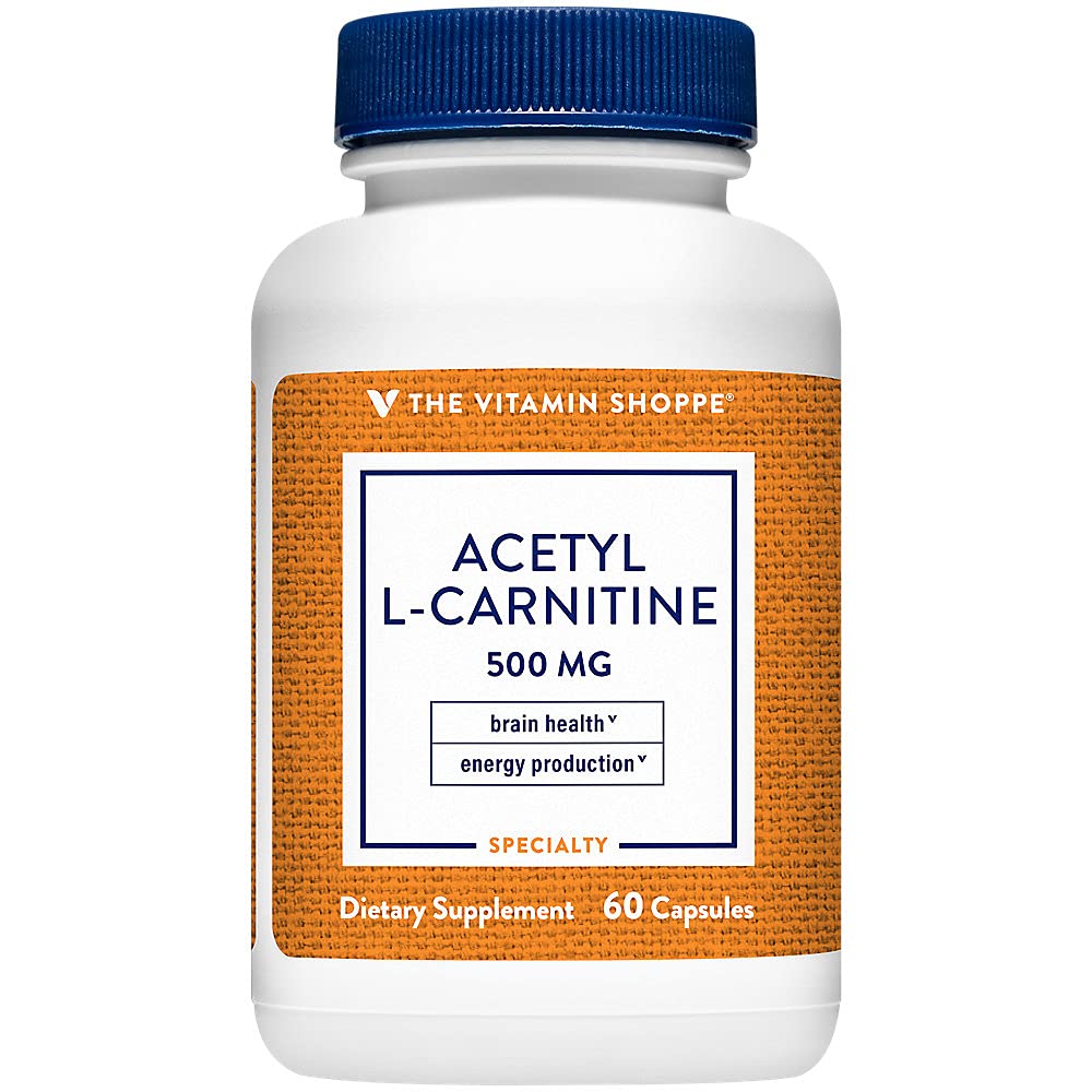 The Vitamin Shoppe Acetyl-L-Carnitine 500mg Capsule, 60 Capsules