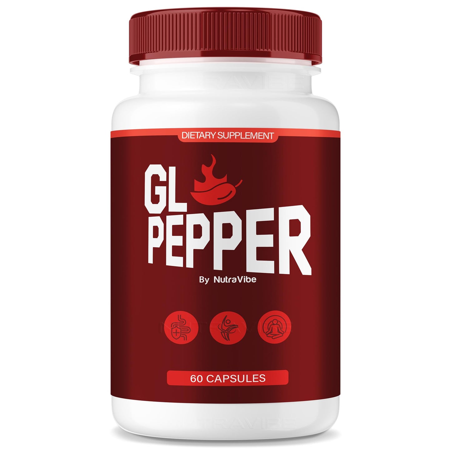 NutraVibe GL Pepper Capsules, 60 Capsules