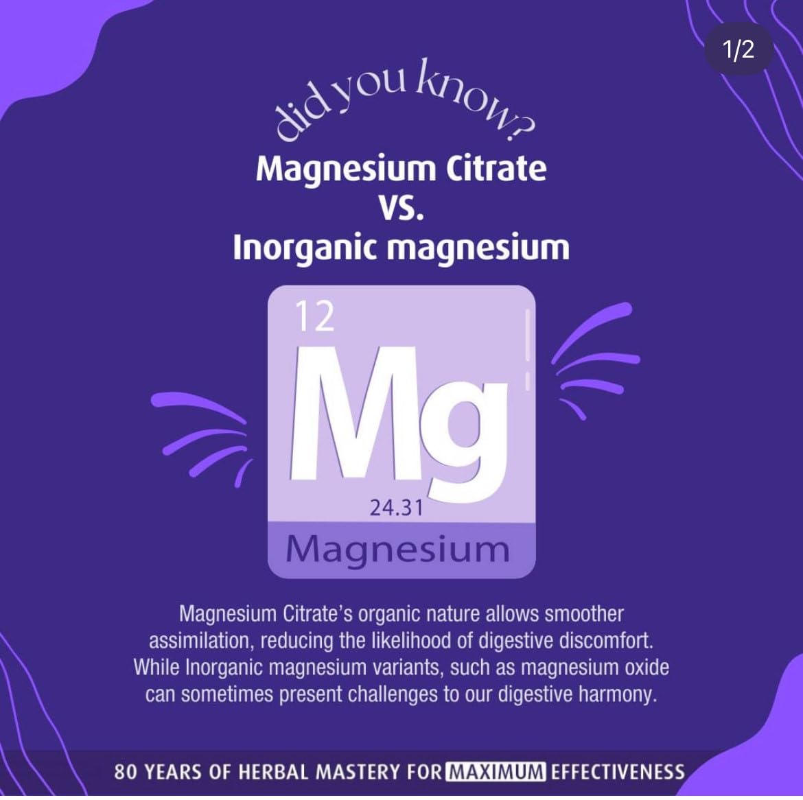 Henry Blooms Tri-Magnesium Citrate 900mg Capsules 1 Count