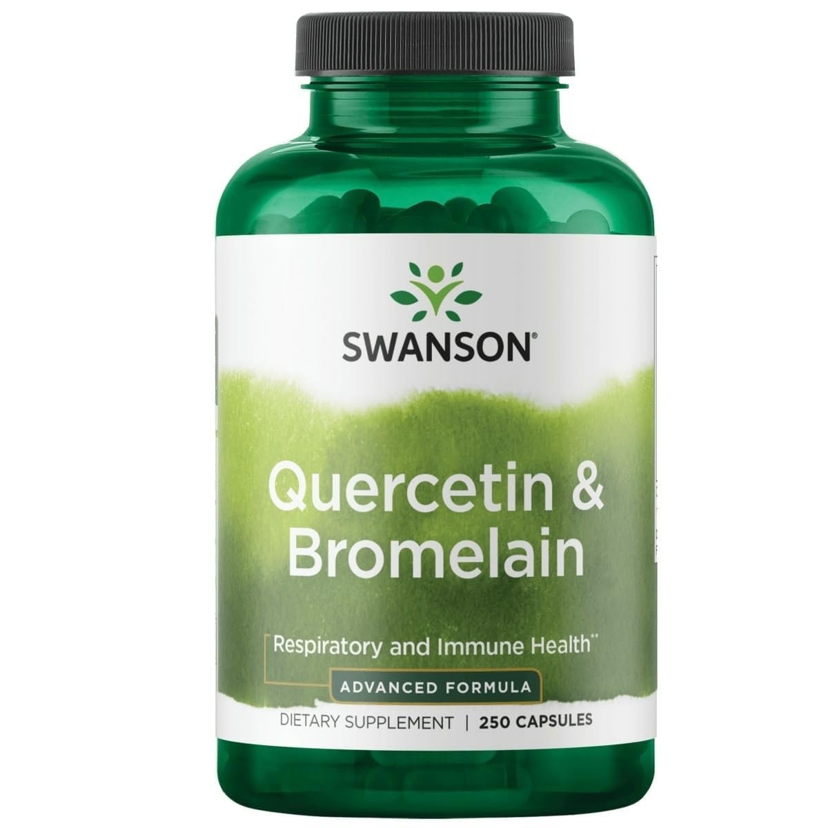 Swanson Quercetin & Bromelain Vegan Capsules, 250 Count