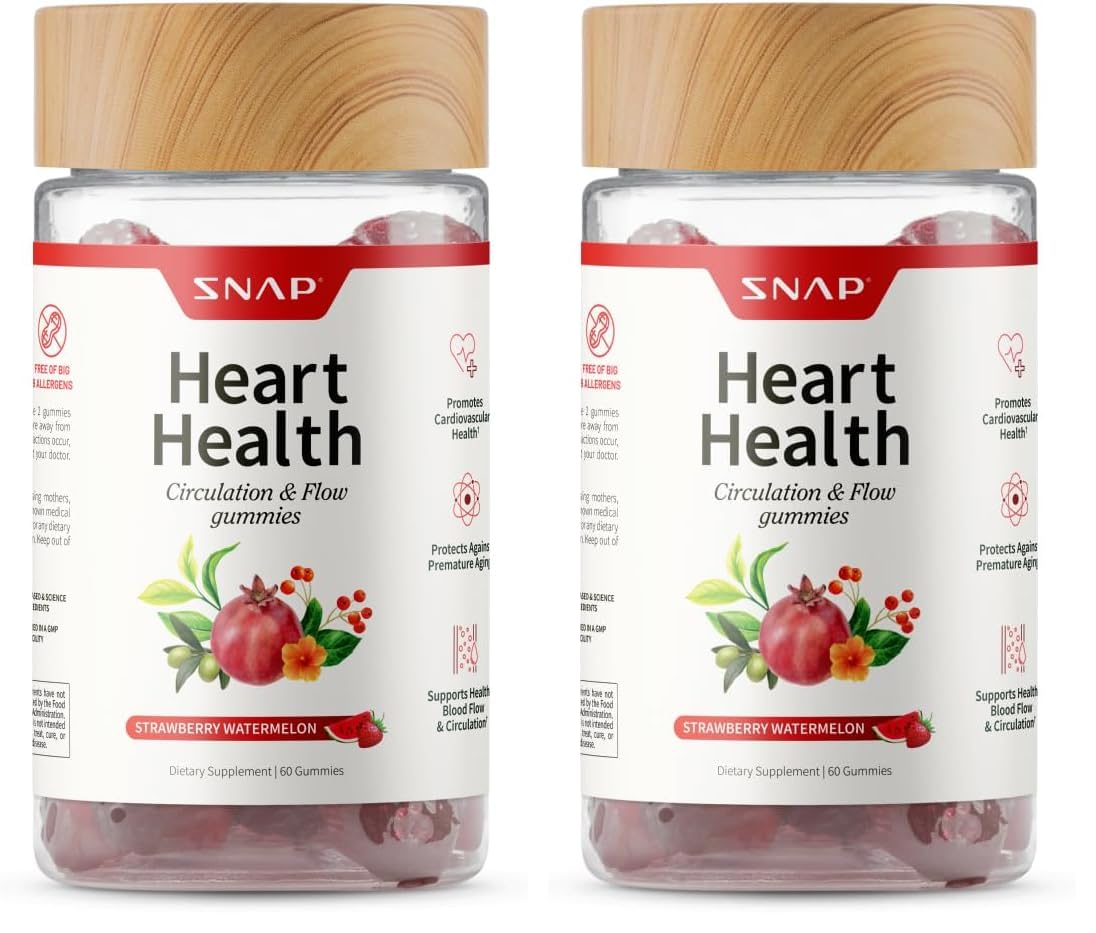 Snap Supplements Heart Health Gummies CoQ10 2-Pack