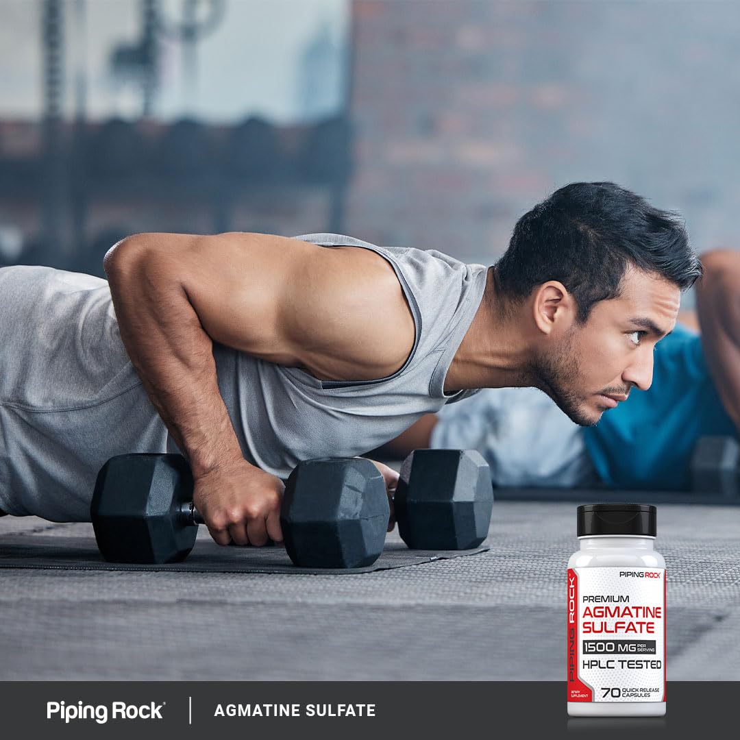 Piping Rock Agmatine Sulfate Capsules 70 Count