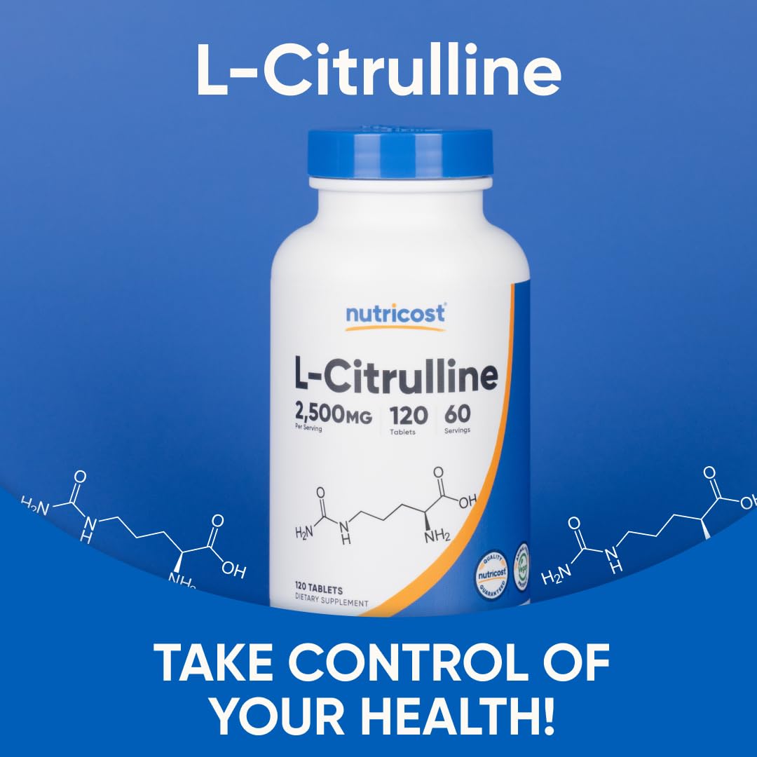 Nutricost L-Citrulline 2500mg Per Serving, 240 Tablets
