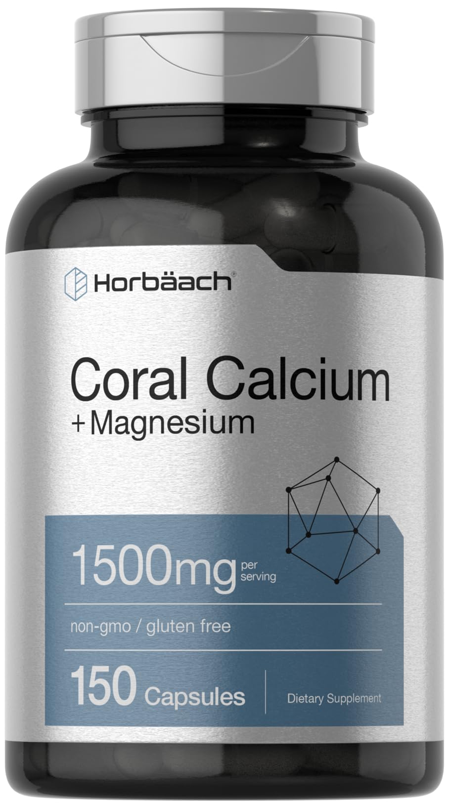 Horbäach Coral Calcium 1500mg Capsule, 150 Count