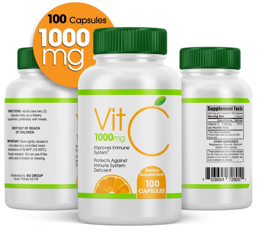 Generic Vitamin C, 100 Capsules