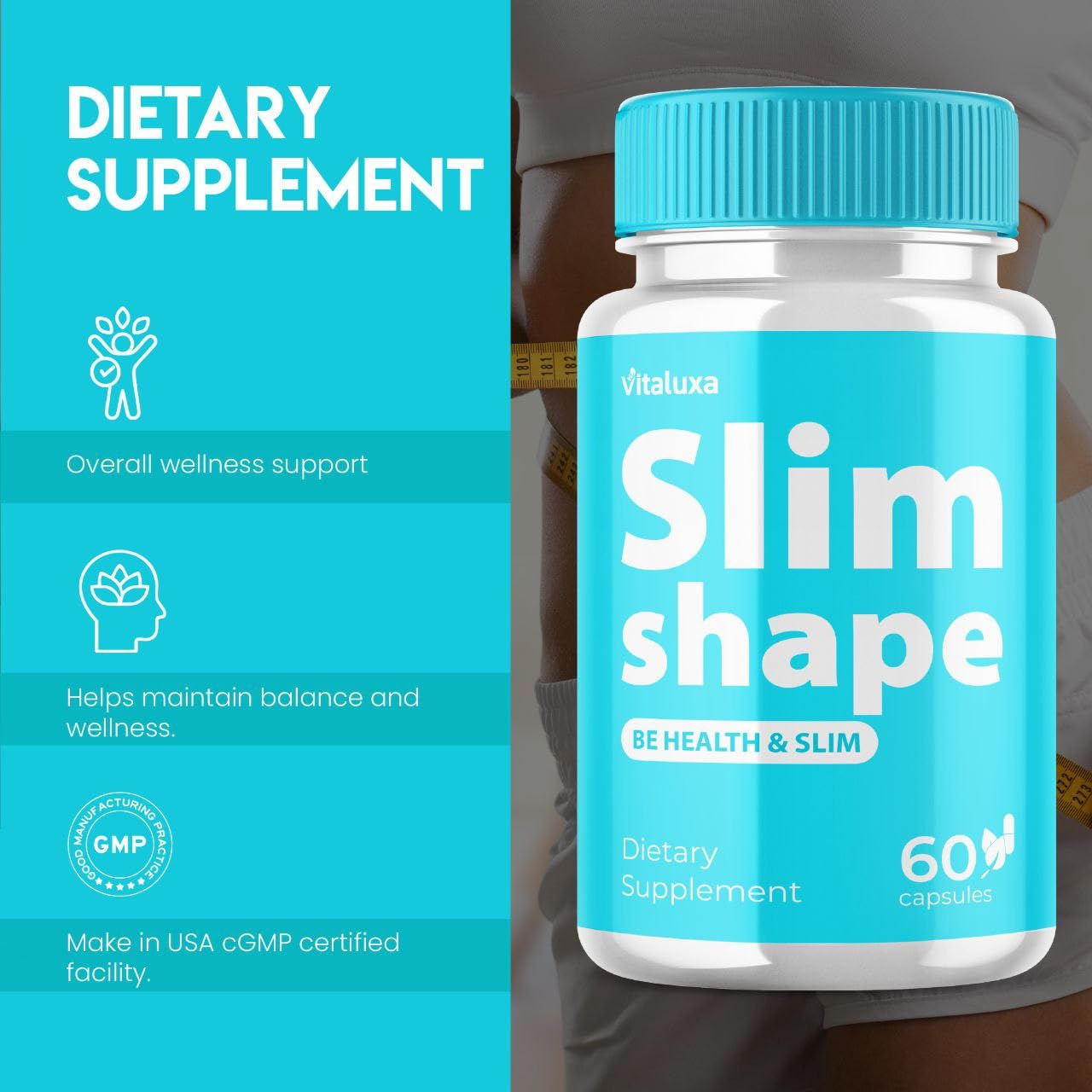 Vitaluxa SlimShape Capsules 180 Count