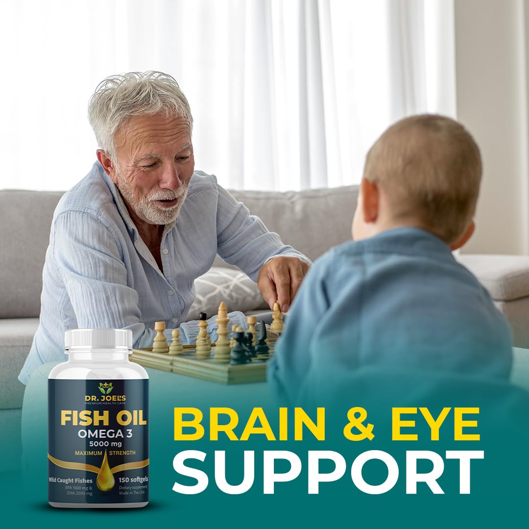 Dr. JOEL'S Fish Oil Omega 3 Capsules 180 Capsules