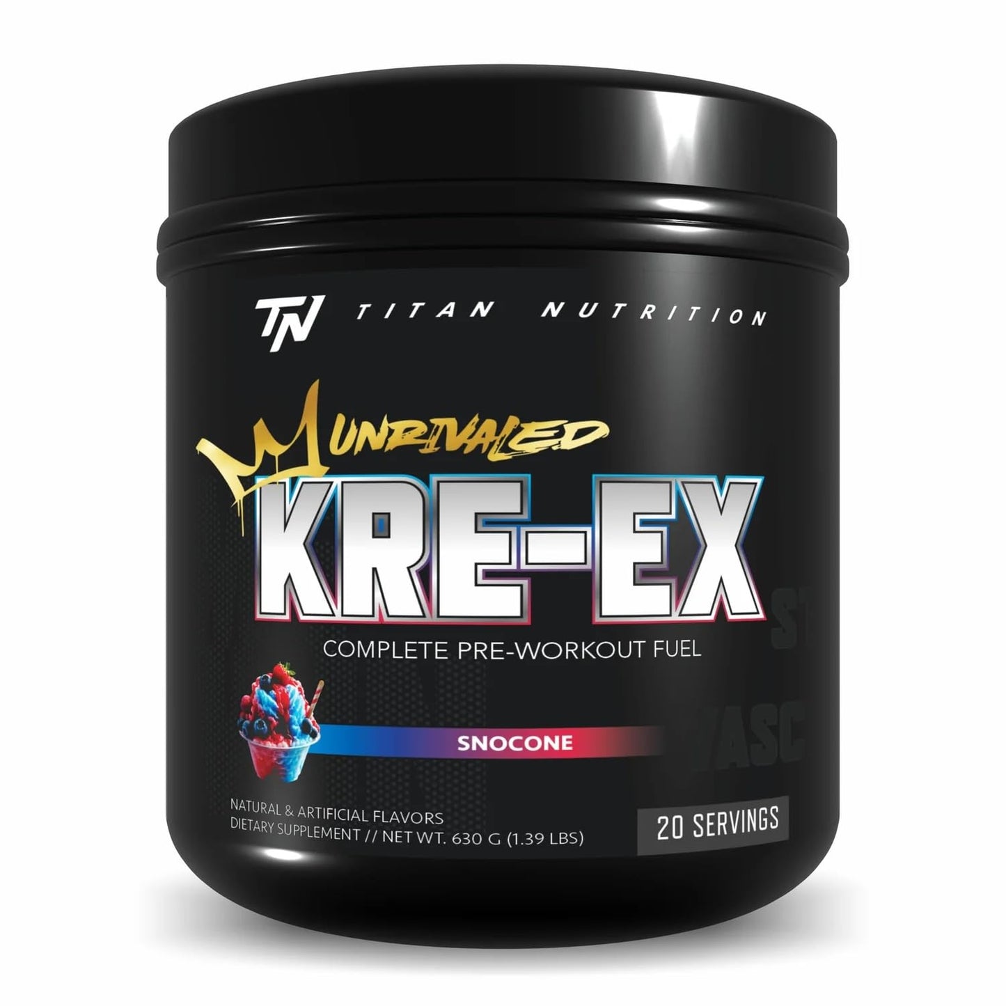 Titan Nutrition Kre-Ex Unrivaled Pre-Workout Powder, 23 Servings
