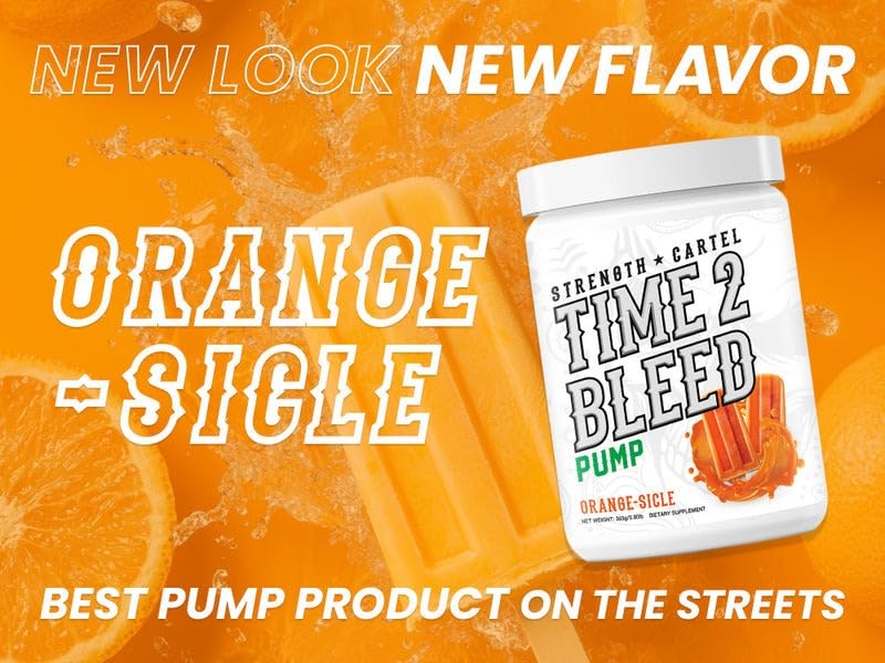 STRENGTH CARTEL Time 2 Bleed - Orangecicle Powder 12.88 Ounce