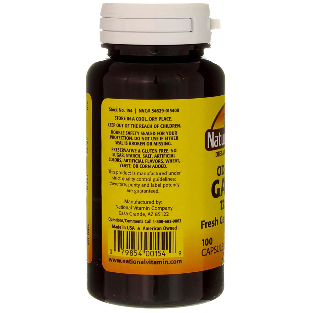 Nature's Blend Odorless Garlic, 100 Tablets