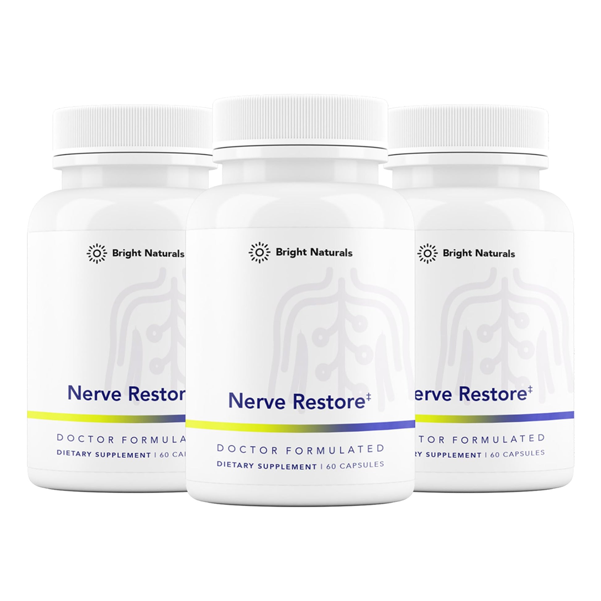 Bright Naturals Nerve Restore, 180 Capsules