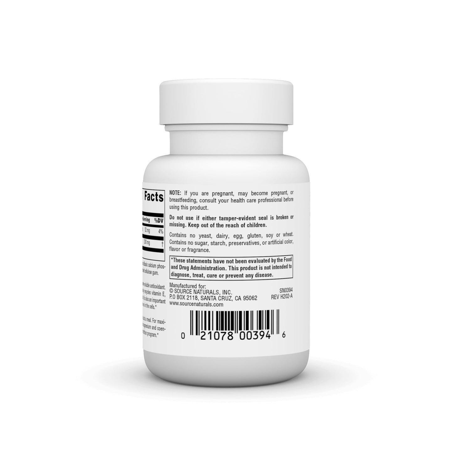 Source Naturals Alpha Lipoic Acid 200 mg Tablet, 30 Tablets
