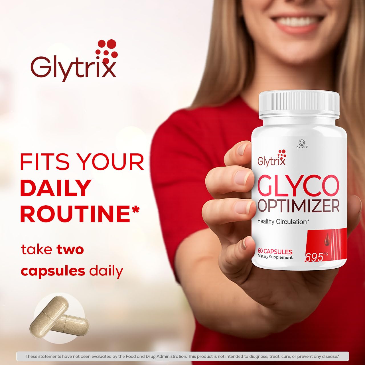 OVICIA Glytrix Capsules 60 Count