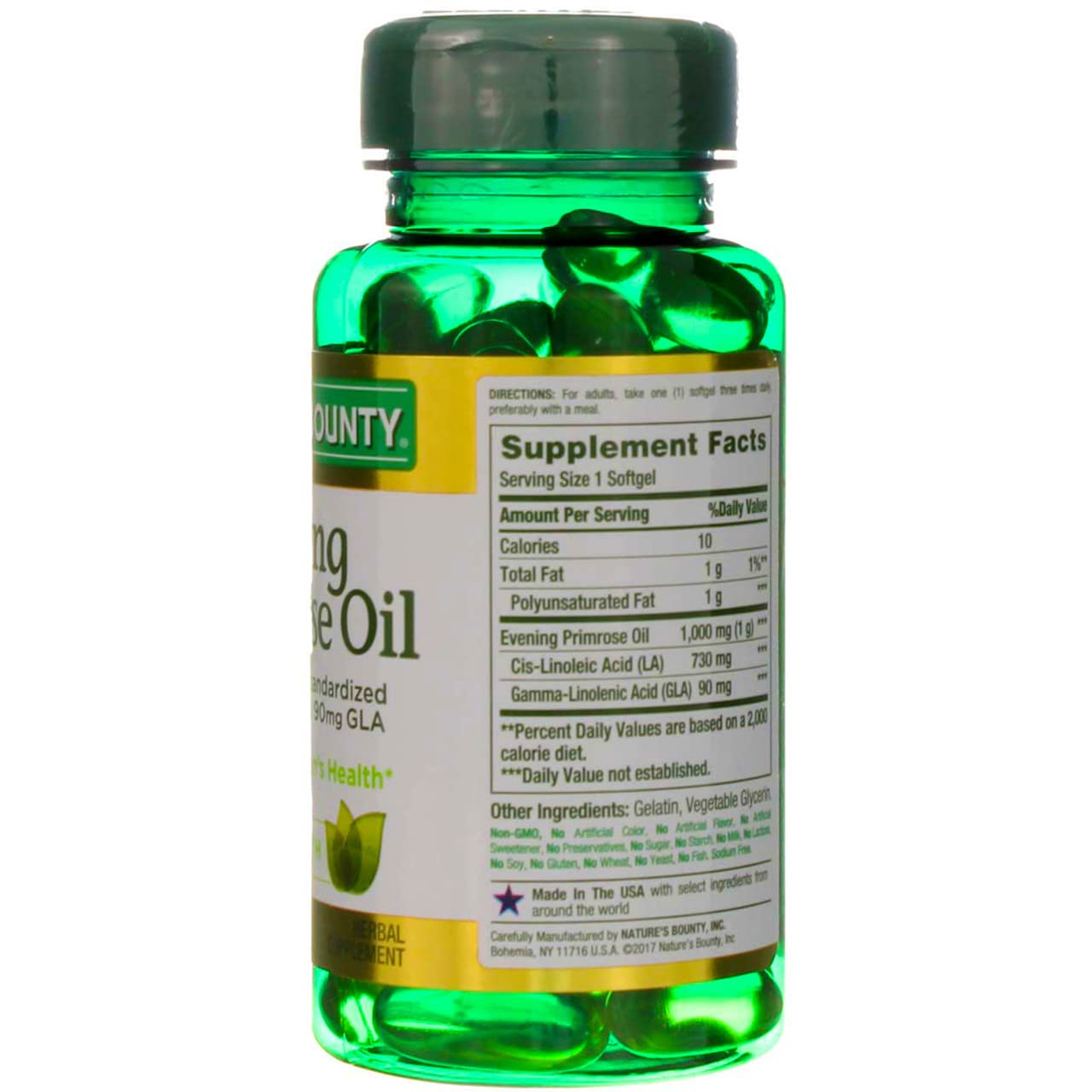 Nature's Bounty Evening Primrose Oil 1000 mg Softgels 60