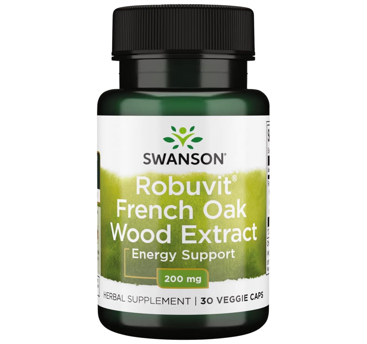 Swanson Robuvit French Oak Wood Extract 200 mg Vegan Capsules, 30 Count