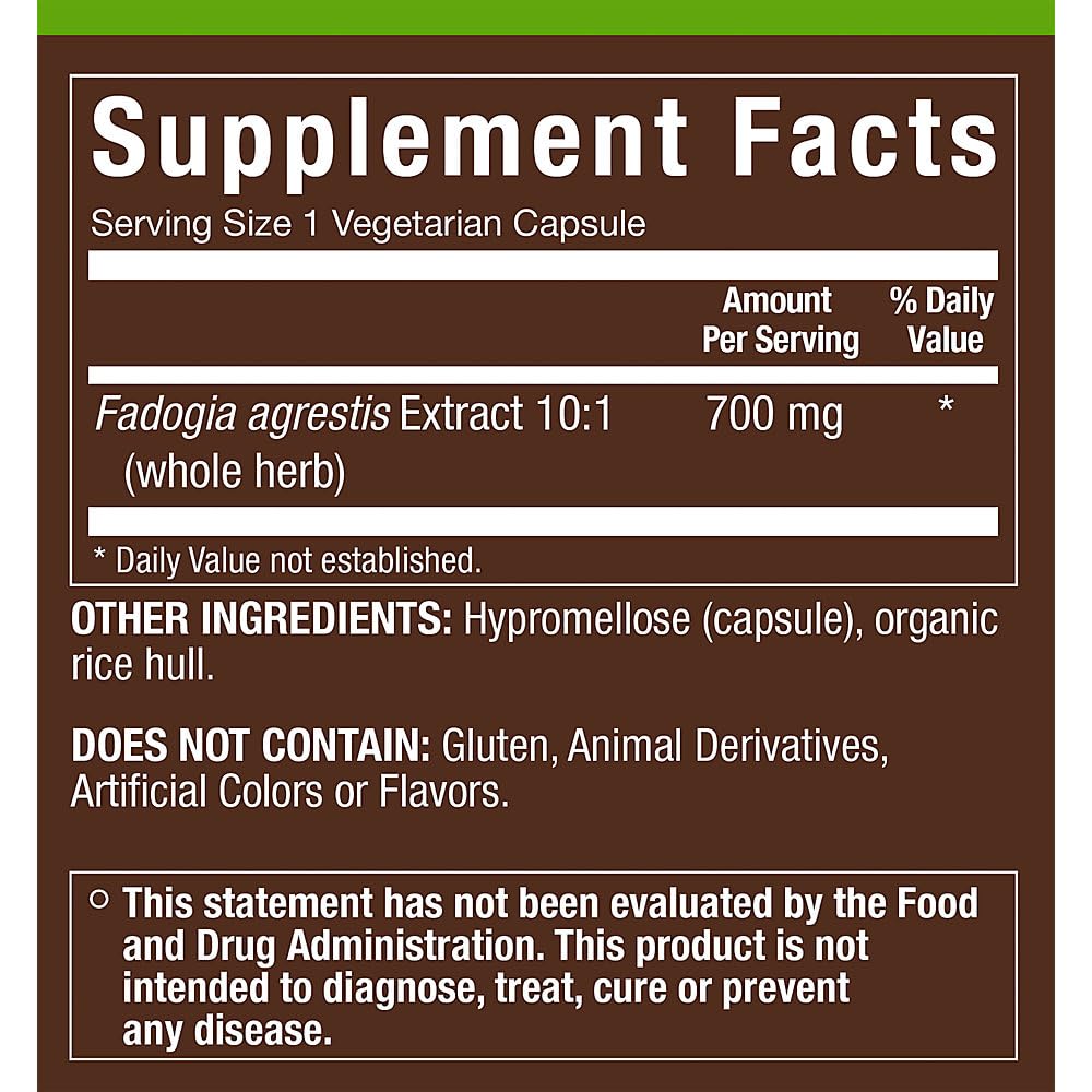 plnt Fadogia Agrestis Full Spectrum Testosterone and Men's Health Support, 60 Vegetarian Capsules