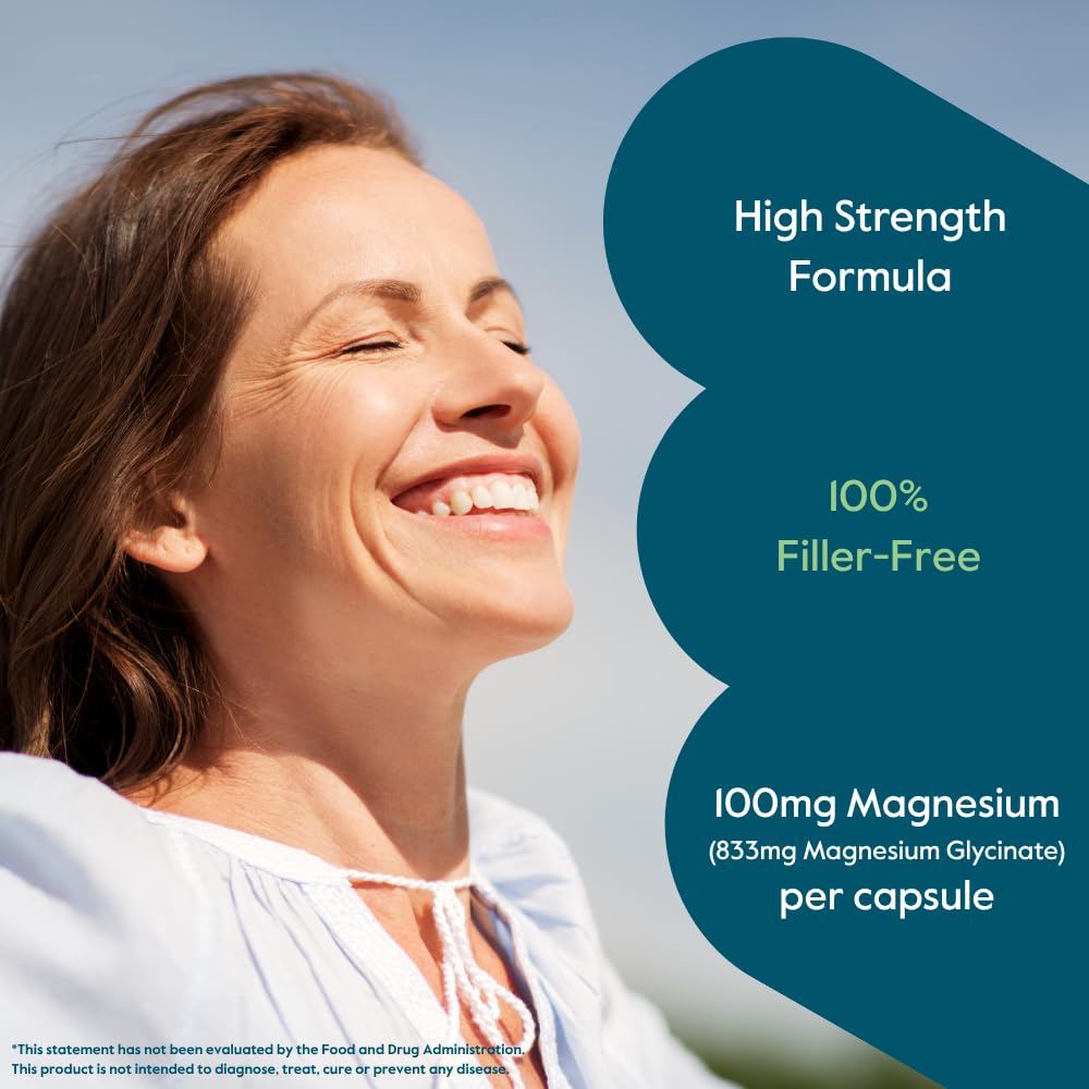 BESTVITE Filler-Free Magnesium Glycinate Capsule 240 Count