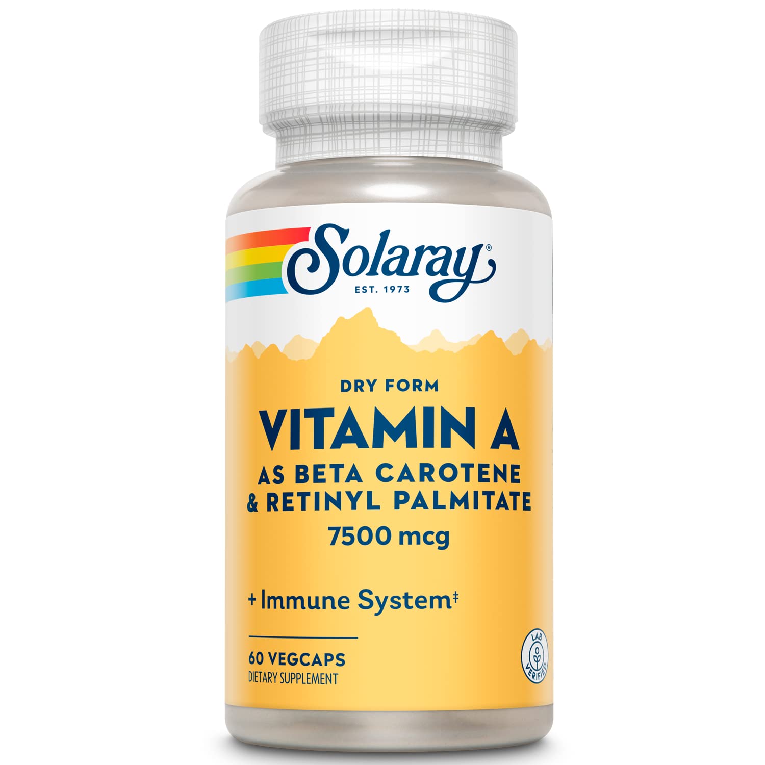 Solaray Dry Form Vitamin A Capsule, 60 Capsules