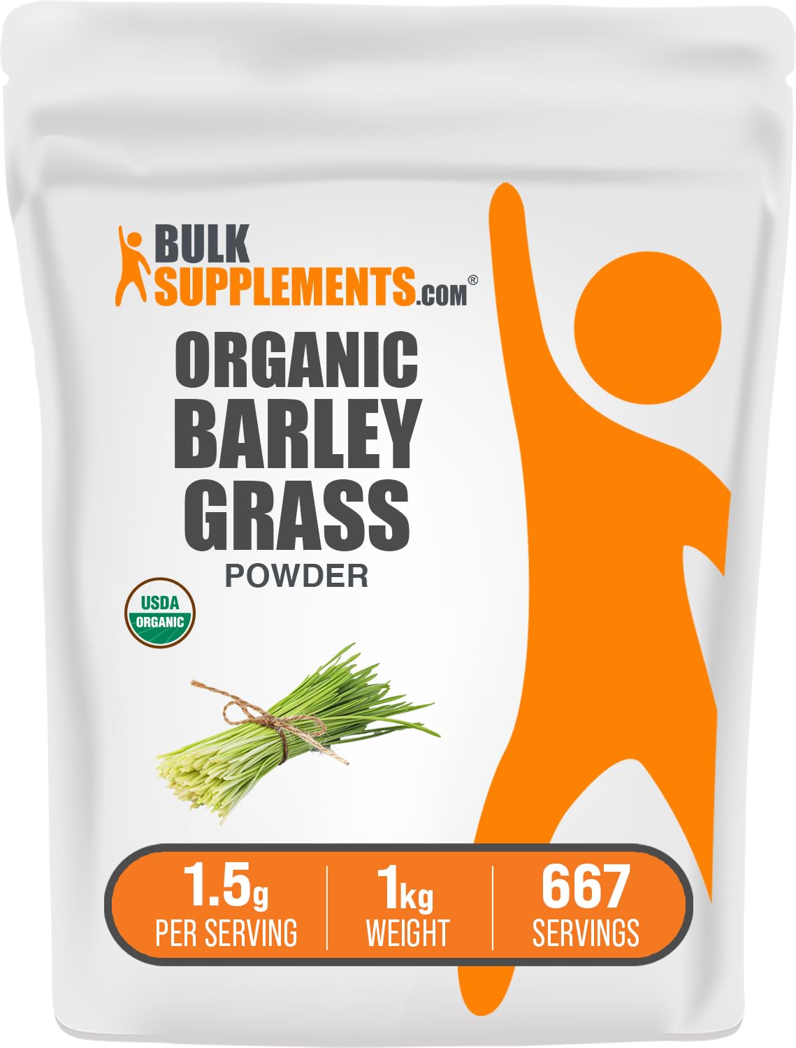 BulkSupplements Organic Barley Grass Powder 176.19 oz