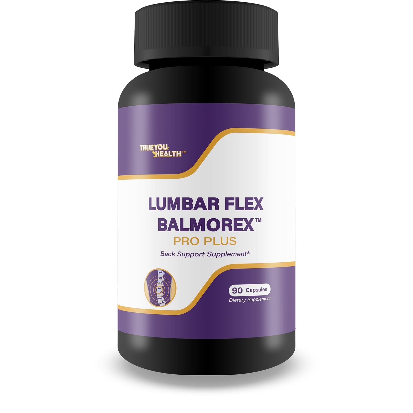 True You Health Lumbar Flex Balmorex Pro Plus Back Supplement Capsule 90 Count