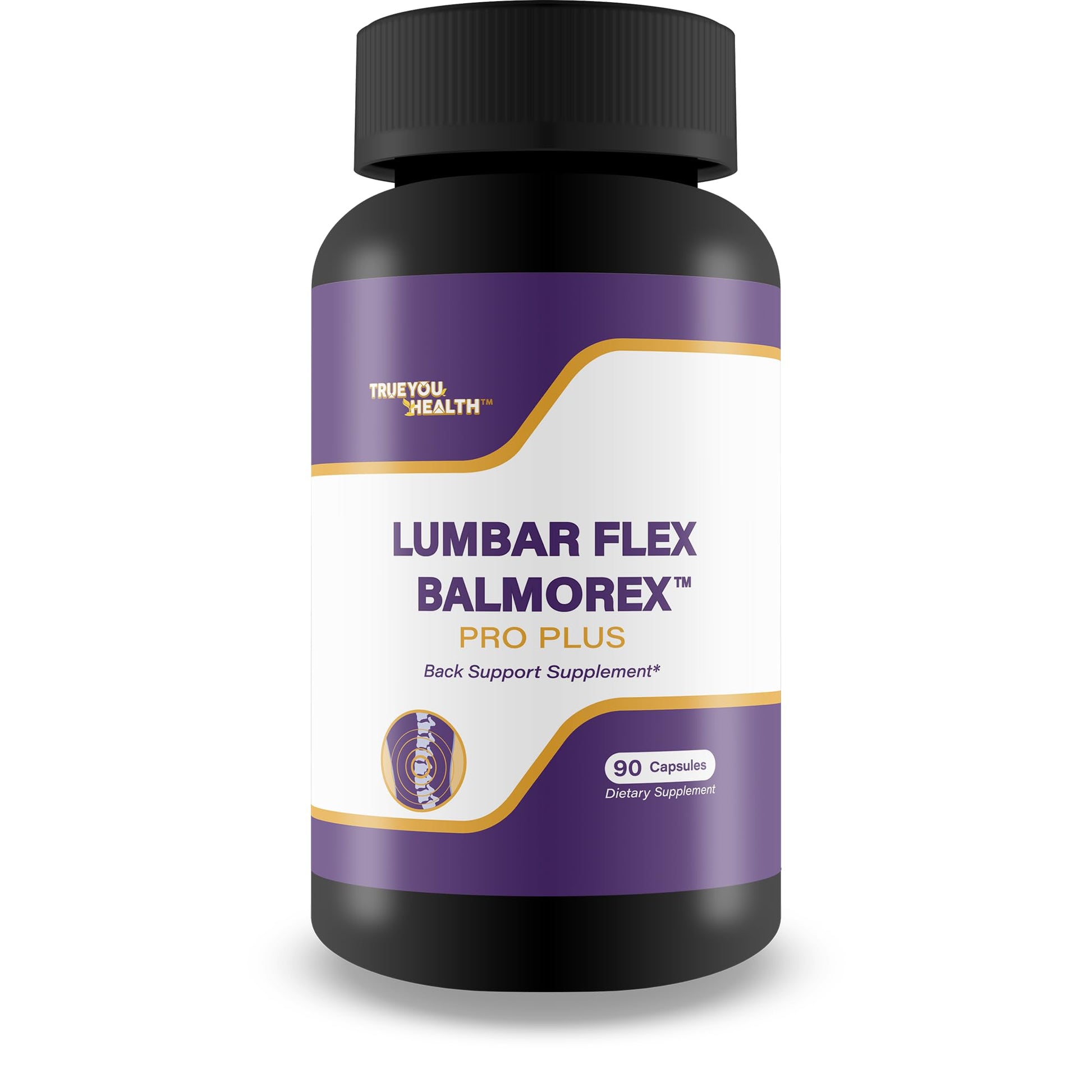 True You Health Lumbar Flex Balmorex Pro Plus Back Supplement Capsule 90 Count