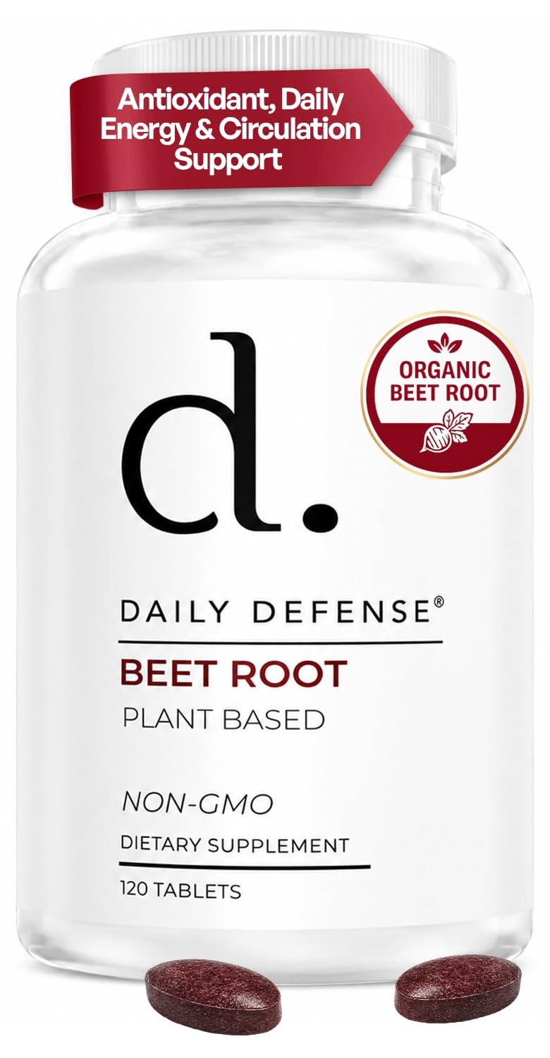Daily Defense Beet Root Supplements Tablets 120 Count