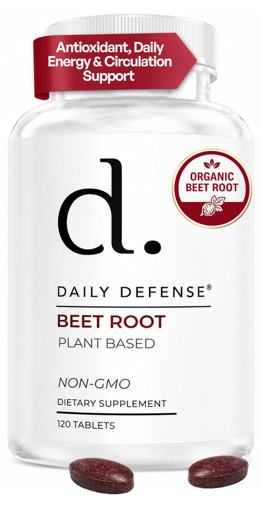 Daily Defense Beet Root Supplements Tablets 120 Count
