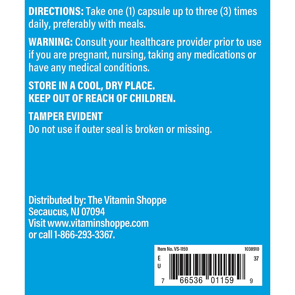 The Vitamin Shoppe Inositol 650MG Capsule, 300 Count