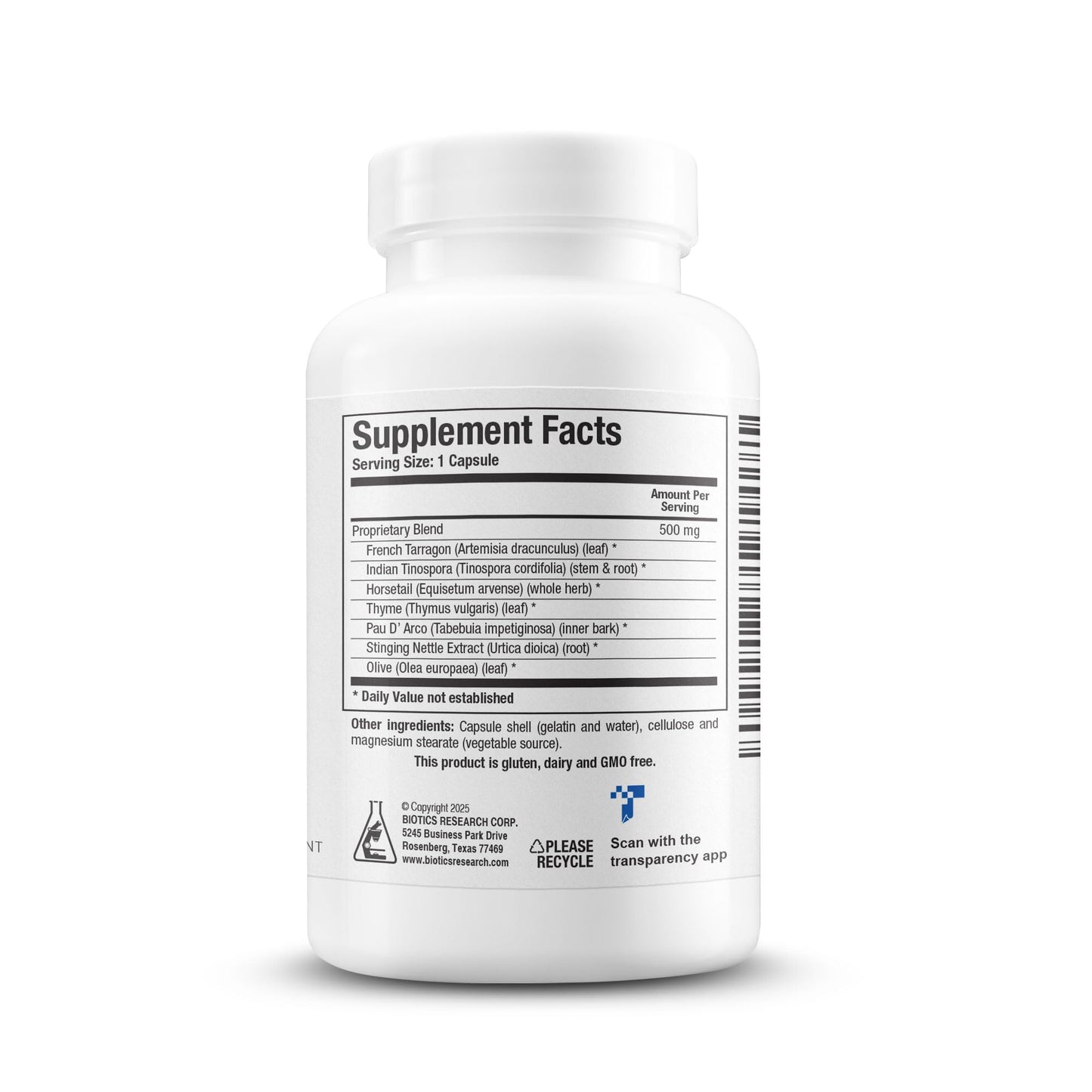 Biotics Research FC Cidal Herbal Blend Capsules 120 Capsules