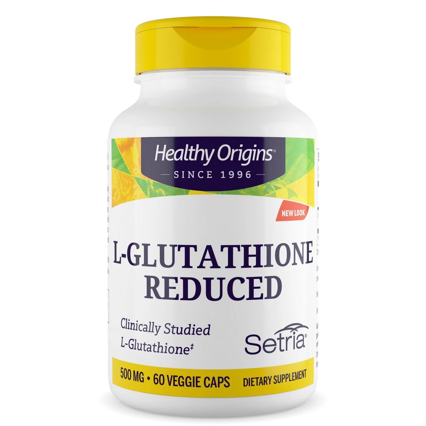 Healthy Origins Setria L-Glutathione 500 mg Capsules, 60 Count