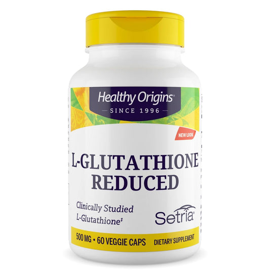 Healthy Origins Setria L-Glutathione 500 mg Capsules, 60 Count