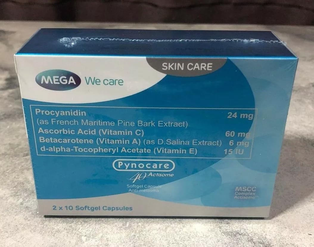 Mega Brands Pynocare White Treatment of Melasma 20 Capsules