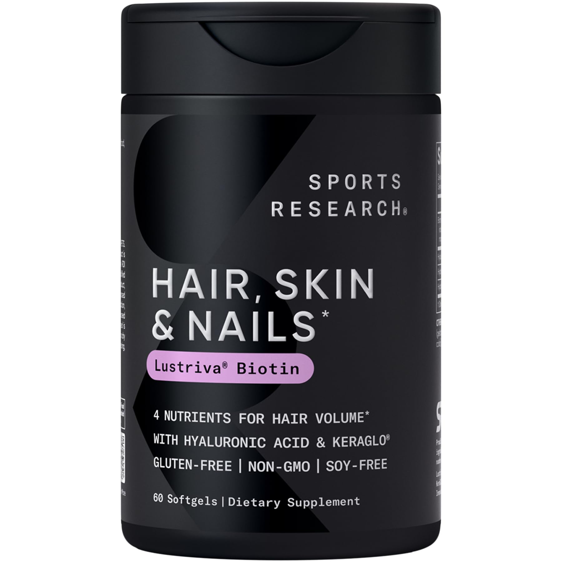 Sports Research Hair, Skin & Nails Complex 60 Softgels