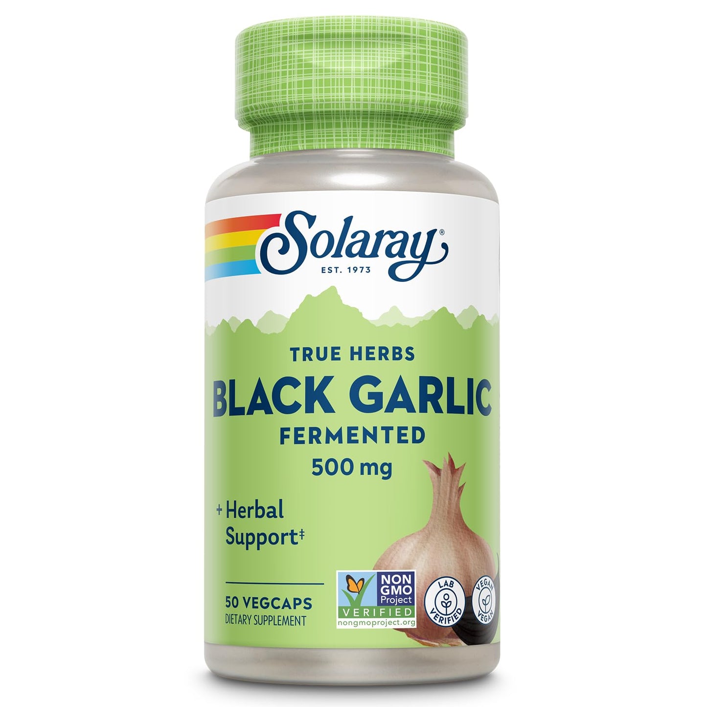 Solaray Black Garlic 500 mg Capsules 50 VegCaps