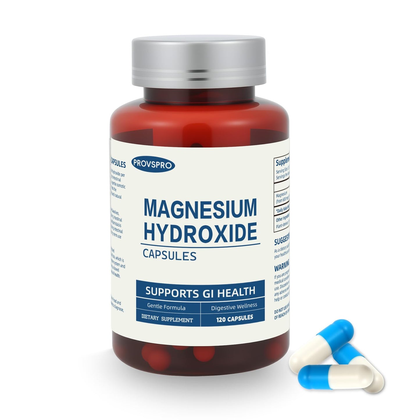 Provspro Magnesium Hydroxide Capsules 120 Capsules