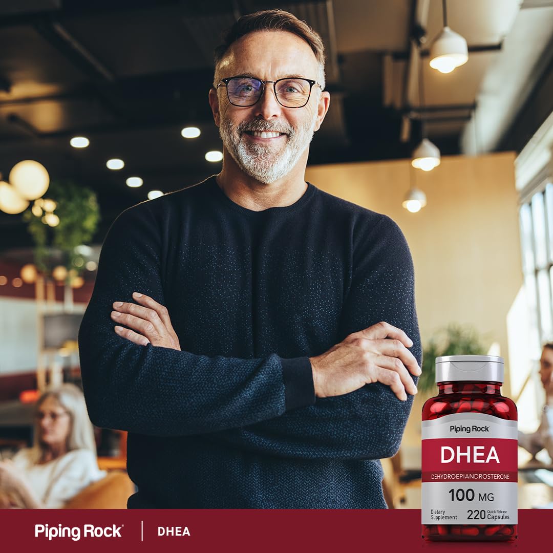Piping Rock DHEA Supplement Capsules 220