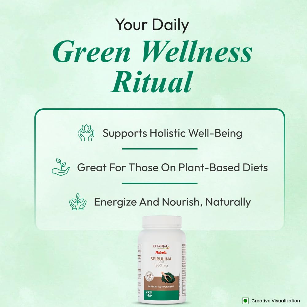 Patanjali Nutrela Spirulina Tablet, 1 Count