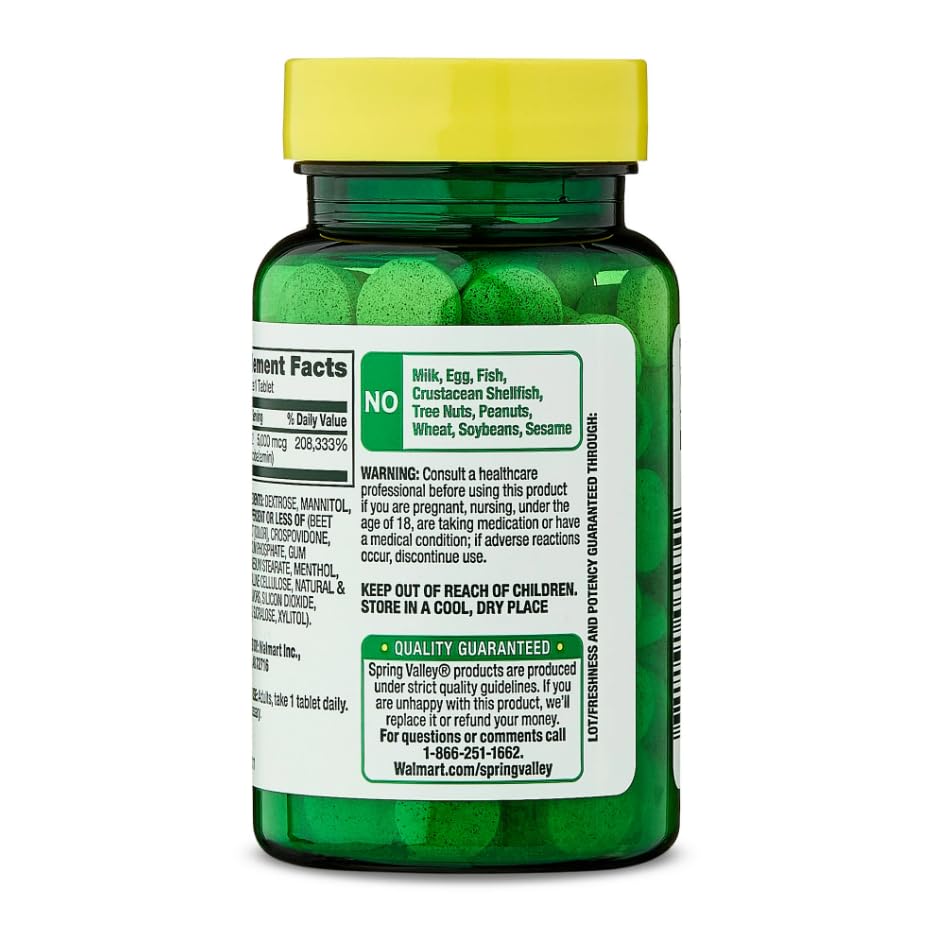 Generic Vitamin B12 Fast Dissolve Tablets, 5000 mcg, 45 Count