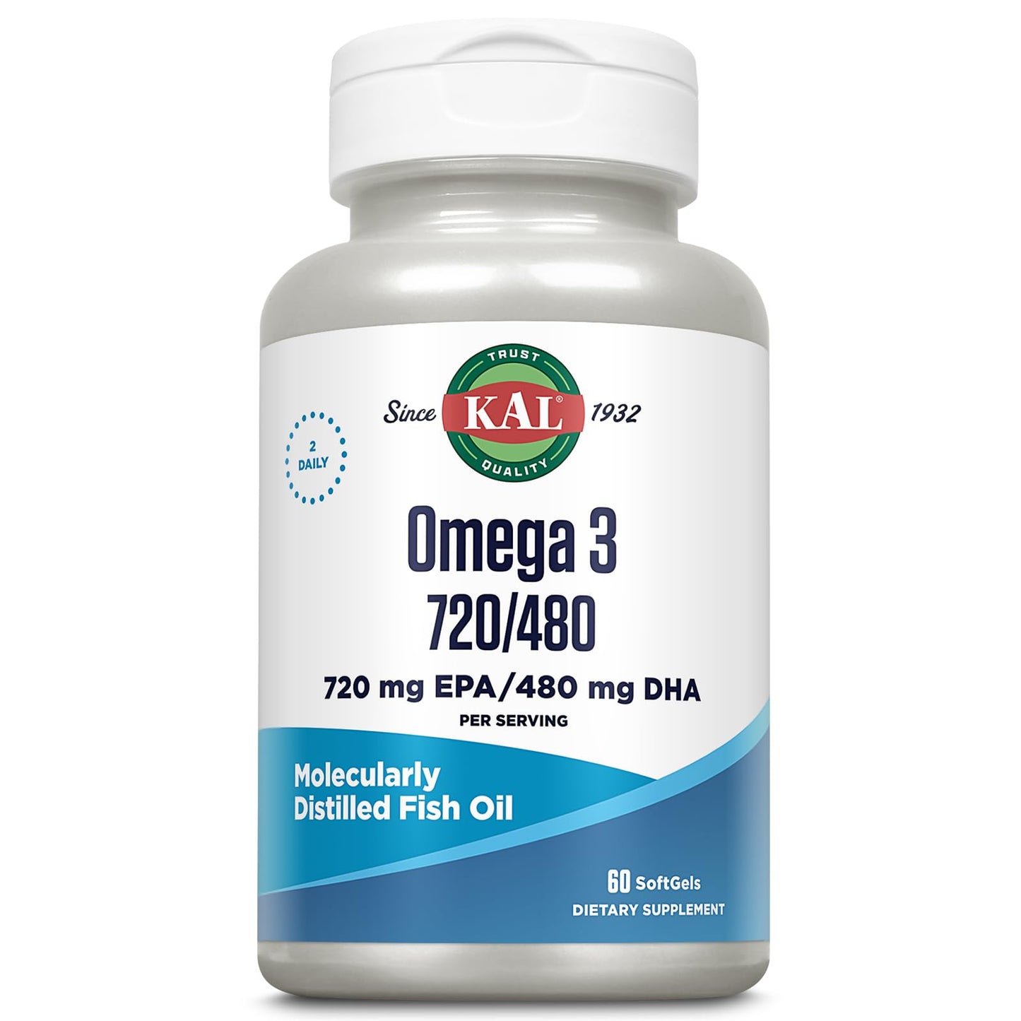 KAL Omega 3 Fish Oil Softgels 60